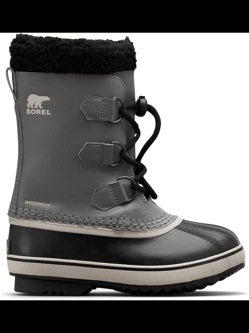 Sorel Kids YOOT Gray and Black Insulated Winter Boot